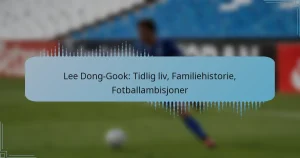 Lee Dong-Gook: Tidlig liv, Familiehistorie, Fotballambisjoner